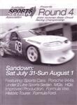 Programme cover of Sandown Raceway, 01/08/2004