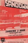 Programme cover of Sandown Raceway, 14/09/1969