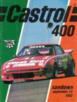 Programme cover of Sandown Raceway, 12/09/1982