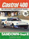 Programme cover of Sandown Raceway, 11/09/1983