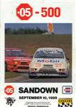 Programme cover of Sandown Raceway, 10/09/1989