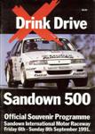 Programme cover of Sandown Raceway, 08/09/1991