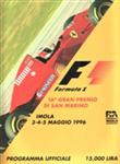 Programme cover of Imola, 05/05/1996