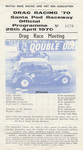 Programme cover of Santa Pod Raceway, 26/04/1970