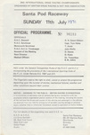 Programme cover of Santa Pod Raceway, 11/07/1971