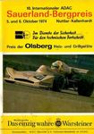 Programme cover of Sauerland Hill Climb, 06/10/1974