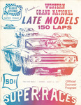 Programme cover of Saugus Speedway, 12/08/1972