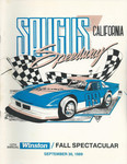 Programme cover of Saugus Speedway, 30/09/1989