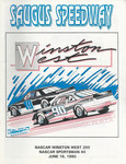 Programme cover of Saugus Speedway, 16/06/1990