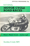 Programme cover of Oliver's Mount Circuit, 04/07/1971