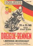 Programme cover of Schleizer Dreieck, 23/07/1950