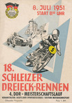 Programme cover of Schleizer Dreieck, 08/07/1951