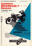 Programme cover of Schleizer Dreieck, 09/08/1970