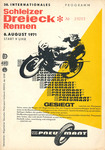 Programme cover of Schleizer Dreieck, 08/08/1971