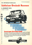 Programme cover of Schleizer Dreieck, 06/08/1972