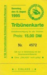 Ticket for Schleizer Dreieck, 12/08/1995