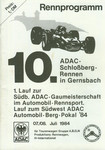 Programme cover of Schloßberg Hill Climb, 08/07/1984