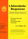 Programme cover of Schorndorf Hill Climb, 15/10/1961