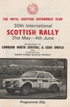 Programme cover of Scottish Rally, 1975