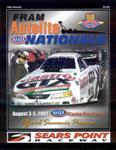 Programme cover of Sonoma Raceway, 05/08/2001