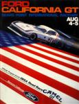 Programme cover of Sonoma Raceway, 05/08/1984