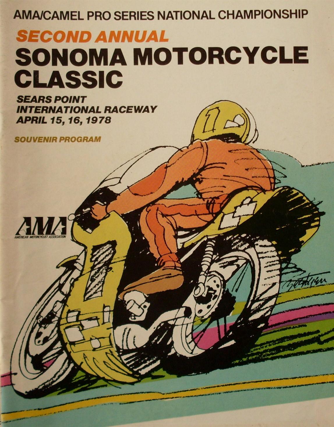 Programme cover of Sonoma Raceway, 16/04/1978
