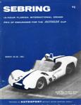 Programme cover of Sebring, 25/03/1961
