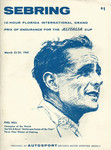 Programme cover of Sebring, 24/03/1962