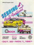 Programme cover of Sebring, 01/11/1987