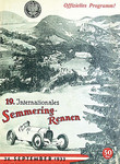 Programme cover of Semmering Hill Climb, 24/09/1933