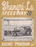 Programme cover of Shangri-La Speedway, 02/09/1972
