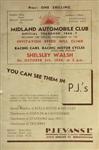 Programme cover of Shelsley Walsh Hill Climb, 05/10/1946