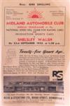 Programme cover of Shelsley Walsh Hill Climb, 23/09/1950