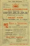 Programme cover of Shelsley Walsh Hill Climb, 22/09/1951