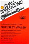 Programme cover of Shelsley Walsh Hill Climb, 11/06/1972