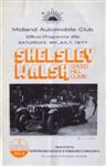 Programme cover of Shelsley Walsh Hill Climb, 09/07/1977