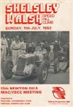 Programme cover of Shelsley Walsh Hill Climb, 11/07/1982