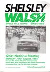 Programme cover of Shelsley Walsh Hill Climb, 10/08/1986