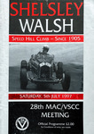 Programme cover of Shelsley Walsh Hill Climb, 05/07/1997