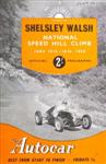 Programme cover of Shelsley Walsh Hill Climb, 16/06/1956