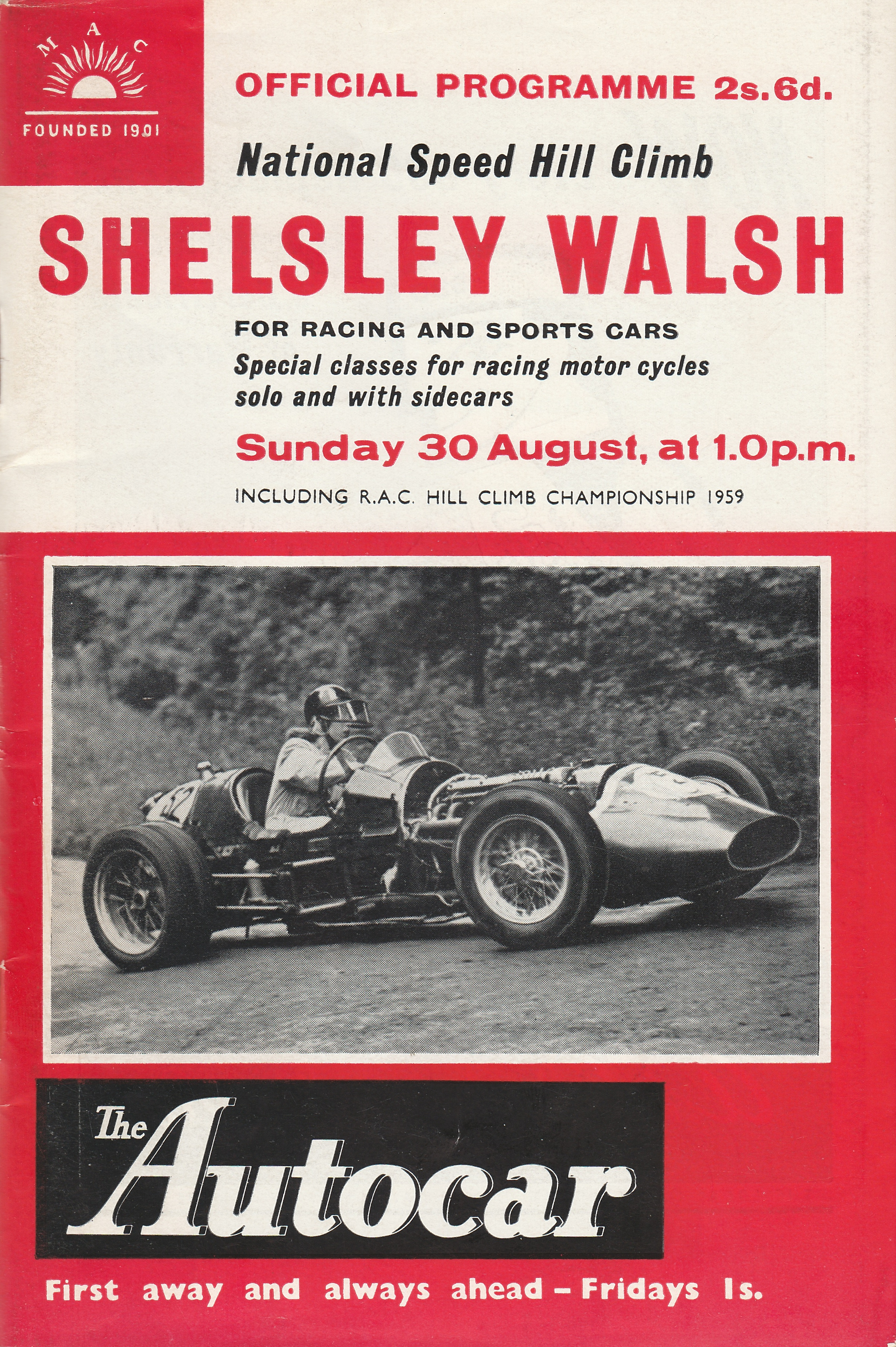 Shelsley Walsh Hill Climb | The Motor Racing Programme Covers Project