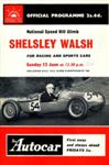 Programme cover of Shelsley Walsh Hill Climb, 12/06/1960