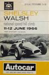 Programme cover of Shelsley Walsh Hill Climb, 12/06/1966