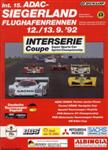 Programme cover of Siegerlandring, 13/09/1992