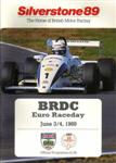 Programme cover of Silverstone Circuit, 04/06/1989