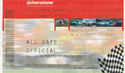 Ticket for Silverstone Circuit, 20/08/2000