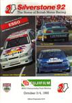 Programme cover of Silverstone Circuit, 04/10/1992