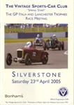 Programme cover of Silverstone Circuit, 23/04/2005