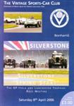 Programme cover of Silverstone Circuit, 08/04/2006