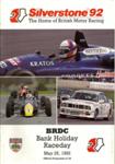 Programme cover of Silverstone Circuit, 25/05/1992